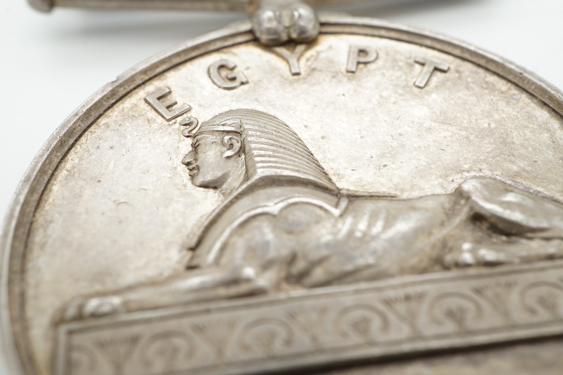 Battle of Trafalgar interest; Four medals awarded to members of the Robertson family. A Victorian naval General Service Medal to Thomas Robertson, Surgeon, with three bars for;, Sirius 17 April 1806, Trafalgar and Egypt,